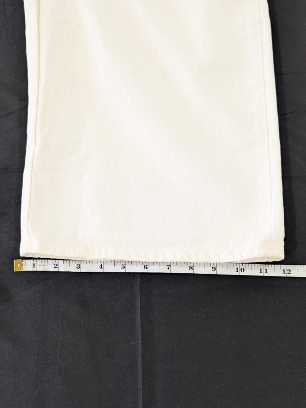 TWP Boxy Relaxed Denim Shorts White Size 24 Bermuda Straight Leg NWT $395 - Picture 14 of 14